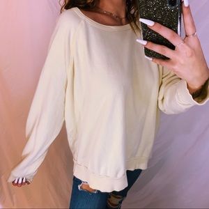 💛🌻oversized yellow crewneck🌻💛